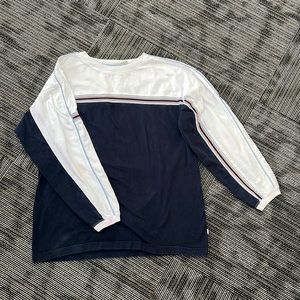 Vintage Point Zero long sleeve t-shirt pinstripe